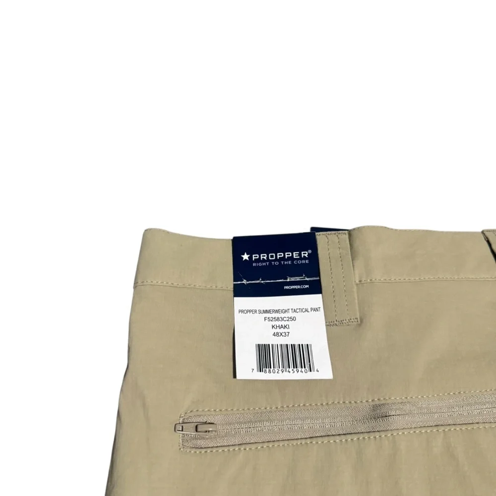 Propper Summerweight Tactical Pant Khaki Light Weight Casual Men's 48x37 NWT